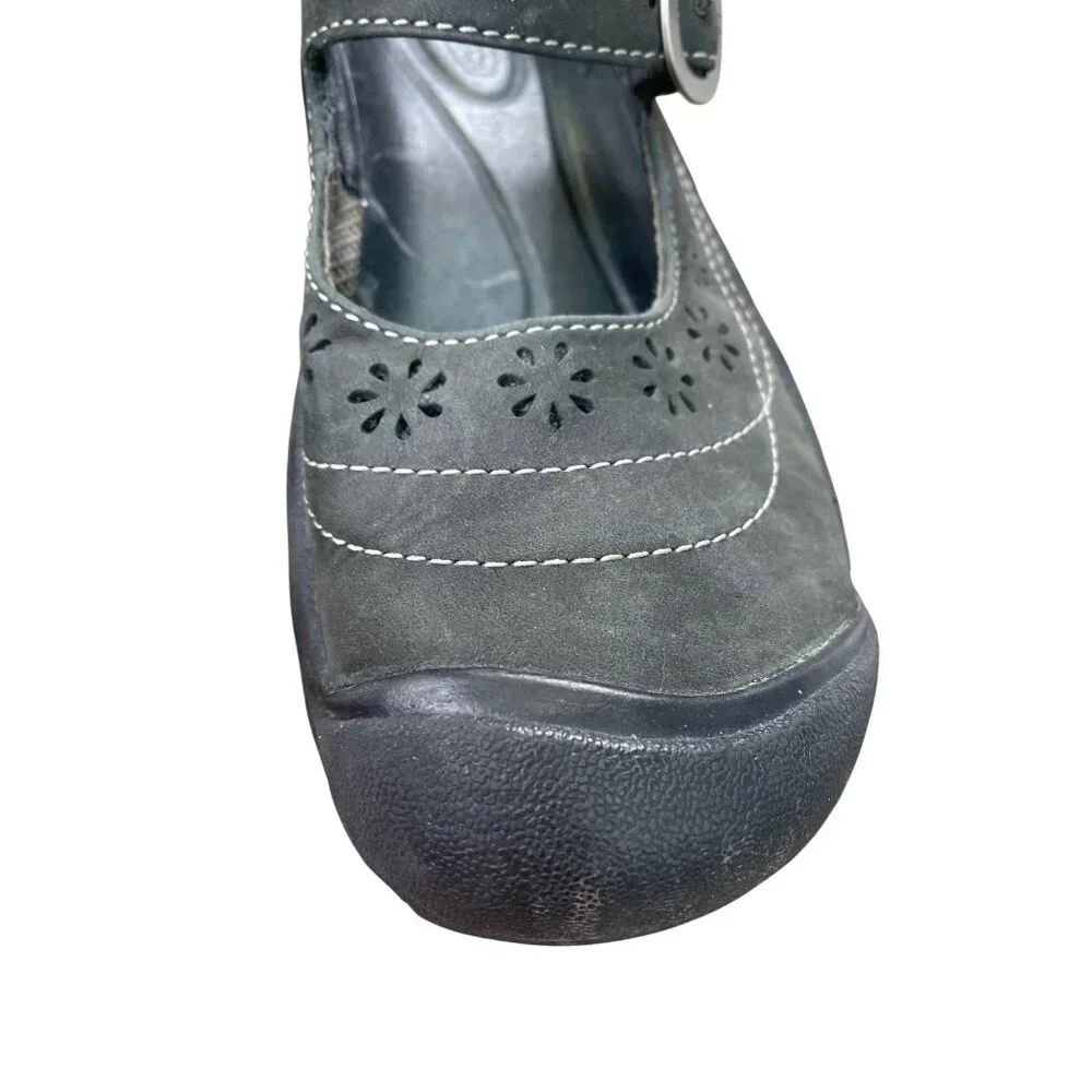 Keen Womens brown black leather Mary Jane sandals shoes size 7 SKU 8900 - Picture 11 of 16